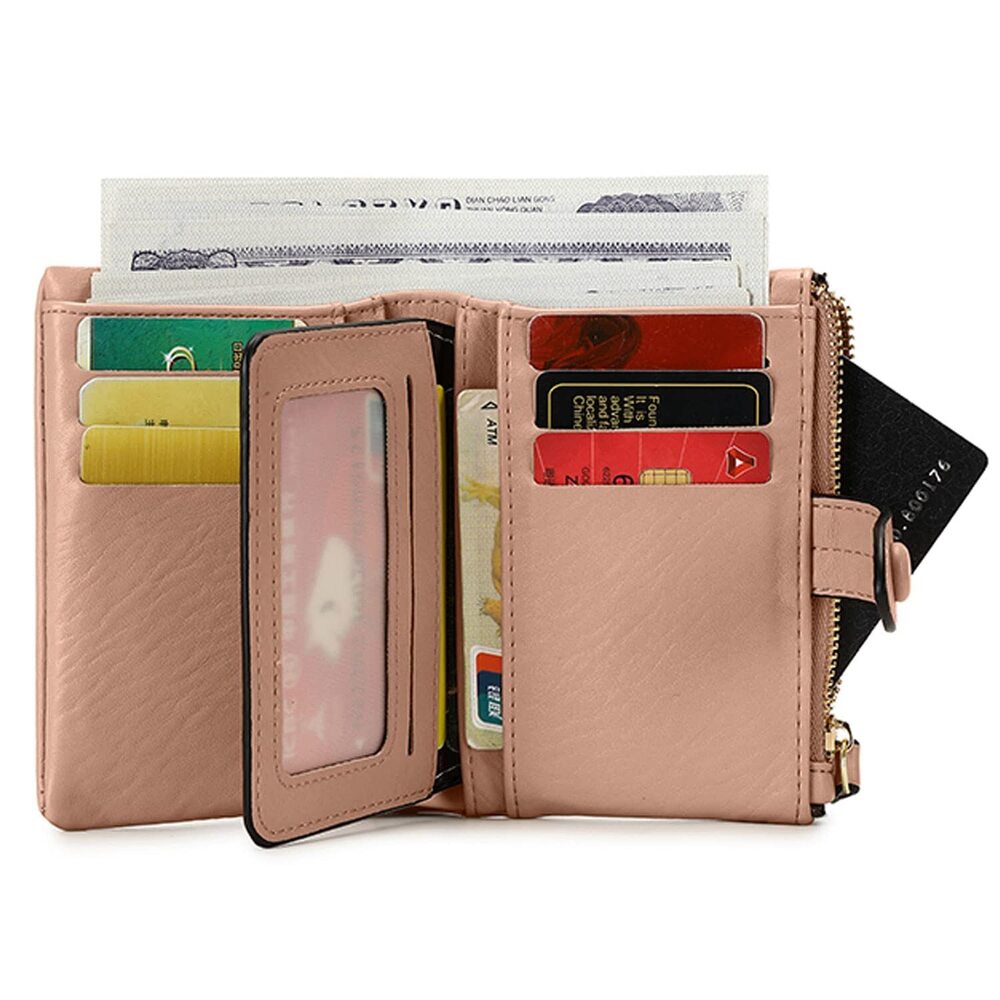 2448 Wallets Small Trifold Wallets Rfid Wallets Bifold, Billfold Leather View 4